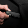 Compact Key Organizer Metal Key Chain Can Hold 2-6 Keys Black