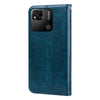 For Xiaomi Redmi 10A 4G Oil Wax Texture Leather Phone Case(Blue)