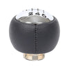 For Peugeot 307 / 308 Car Gear Lever Hand Ball Leather Gear Shift Knob, Style:6 Speed