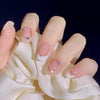 24pcs/box Handmade Nail Glitter Nail Jelly Glue Finished Patch, Color: BY32(Wear Tool Bag)
