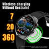LEMFO LF38 1.6 inch IPS Screen Steel Strap Smart Watch Supports Blood Oxygen Monitoring(Black)
