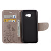 For Galaxy A3 (2017) / A320 Butterflies Love Flowers Embossing Horizontal Flip Leather Case with Holder & Card Slots & Wallet & Lanyard(Grey)