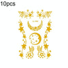 10 PCS Hot Stamping Waterproof Music Festival Face Tattoo Sticker(VS-008)