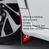 2pcs Car Tire Mud Flap Modification Plastic Anti-Splash Mud Flap, Style: Large Sports