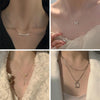 Ladies Light Luxury Bowknot Necklace Clavicle Chain, Specification:XL1108