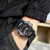 SMAEL 8079 Outdoor Multifunctional Dual Display Dial Waterproof Sports Watch(Black Silver)