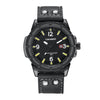 CAGARNY 6853 Fashion Waterproof Quartz Movement Wrist Watch with Leather Band(Yellow Scale)