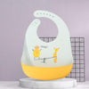 Baby Oil Spray Waterproof Silicone Bib Ultra-thin Saliva Towel, Pattern: Lemon Game