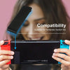 For Nintendo Switch Console 2pcs Replacement Kickstand Back Shell Holder(Transparent White)