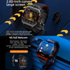 LOKMAT Appllp 3 Max 2.02-Inch Plug Card 4G Call Waterproof Sport Smart Watch With SOS(Claret)