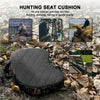 Camouflage Shaped Portable Camping Thickened Cushion, Size: 40x29x7cm(Black)