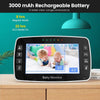 4.3" Colour Video Baby Monitor with Night Vision (EU Plug)