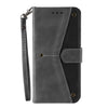For Samsung Galaxy A36 Nail Skin Feel Stitching Calf Texture Leather Phone Case(Grey)