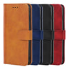 Leather Phone Case For Alcatel 7(Black)