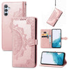For Samsung Galaxy A56 5G Mandala Flower Embossed Leather Phone Case(Rose Gold)