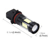 P13W 7W 420LM 6000K Car Fog Lights with 43 SMD-3528 LED  Lamps, DC 12V(White Light)