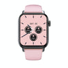 QS08 PRO 1.83 inch BT5.2 Smart Sport Watch, Support Sleep / Heart Rate / Blood Oxygen / Temperature / Blood Pressure Health Monitor(Black+Pink)