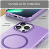 For iPhone 13 Pro Max MagSafe Frosted Translucent TPU + PC Full Coverage Phone Case(Dark Purple)