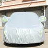 PEVA Anti-Dust Waterproof Sunproof Sedan Car Cover with Warning Strips, Fits Cars up to 5.4m(211 inch) in Length