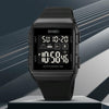 SKMEI 1960 Stainless Steel Buckle Silicone Strap Waterproof Electronic Watch(Black and White Machine)