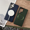 For Samsung Galaxy S25 Ultra 5G CD Magsafe Magnetic Litchi Texture Phone Case(Green)