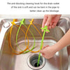 Kitchen Pipe Dredge Hook Sewer Toilet Anti-Blocking Sink Dredge Kit, Style: 6 PCS/Set-1M