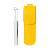 2 PCS Stainless Steel Nose Hair Clip Round Ring Nose Hair Trimmer, Specification: Nose Hair Clip+Yellow Case
