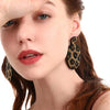 1 Pair Handmade Beaded Rice Bead Earrings Female Retro Earrings(White E68690)