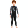 DIVE & SAIL Children Sun Protection Long Sleeve Quick Dry Diving Suit, Size: XL(Boys Black)