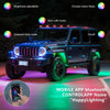 8 in 1 G6 RGB Colorful Car Chassis Light LED Music Atmosphere Light