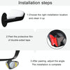3R-051 360 Degrees Rotatable Left Blind Spot Side Assistant Mirror for Auto Car