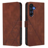 For Samsung Galaxy A26 5G Global Crossbody 3D Embossed Flip Leather Phone Case(Brown)