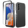 For Samsung Galaxy A15 5G Shockproof Clear Gradient PC + TPU Phone Case(Black)