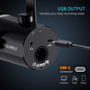 FEELWORLD PM1-AS XLR/USB Dynamic Microphone for Podcasting Recording Gaming Live Streaming with Boom Arm (Black)