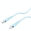 Nillkin 2.4A USB-C/Type-C to 8 Pin Silicone Data Cable, Length: 1.2m(Blue)