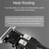 PCIE To PCI-E4 Port USB3.0 Expansion Card Graphics Card Extension(Half High Baffle)