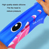 HAIZID Cute Cartoon Waterproof Silicone Children Swimming Cap(Shark Tooth Yellow)
