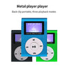 128M+Earphone+Cable Mini Lavalier Metal MP3 Music Player with Screen(Green)