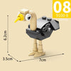 LELE BROTHER 9100-8 Ostrich Bird Paradise Small Particle Children Early Learning Puzzle Building Blocks Toy
