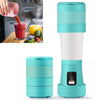 Folding Mini Juicer Household Multifunctional Portable Telescopic USB Charging Juicer Cup(Blue)