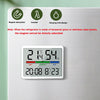 Magnetic LCD Digital Aalarm Clock Large Screen With Temperature Humidity Display(8280 White)