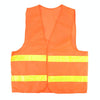 XL Reflective Fluorescent Vest Safty Cloth Driving School Construction Traffic Safty Warning Working Cloth(Orange)