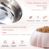 Pink Pumpkin Pet Bowl, Stainless Steel, 400ml (Cat/Small Dog)