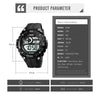 SKMEI 1756 Dual Time Countdown Alarm Clock Men Sports Luminous Electronic Watch(Black)