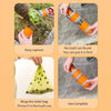 Portable Poop Scooper for Dogs, 6-Claw, Orange