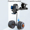 2 In 1 Car Cell Phone Telescopic Holder Universal Automobile Navigation Bracket(Black)