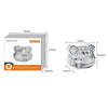 Sunnylife N4P-G710 For DJI Mini 4 Pro Integrated Gimbal Protector Camera Lens Cover Dust-proof Cap(Transparent Gray)