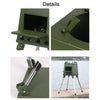 Outdoor Camping Folding Portable Barbecue Wood Stove, Size: Small (Black)