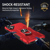 For Samsung Galaxy A06 4G Ring Holder Armor Hybrid Phone Case(Red)