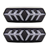 2 PCS KC670 Motorcycle Integrated Flashing Turn Signal Brake Tail Light for Honda MSX125 CBR650F CTX700(Transparent)
